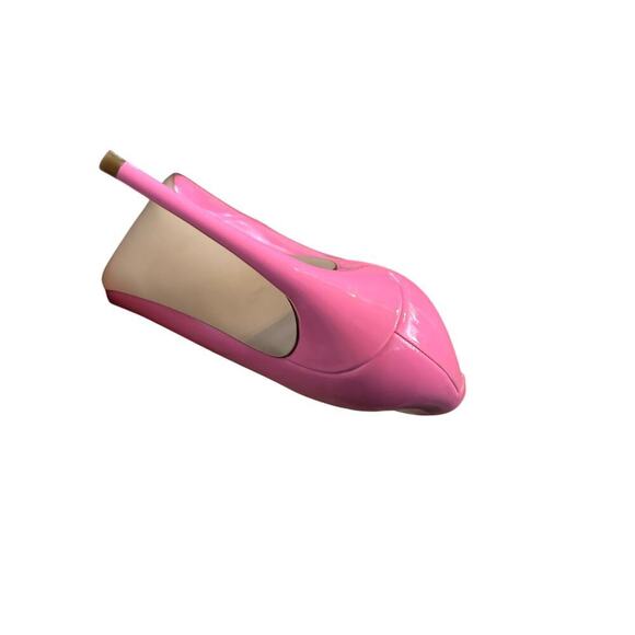 Steve Madden Women's Pink Daisie Patent Leather Heels Size 7.5 Bubblegum Barbie - Picture 4 of 8